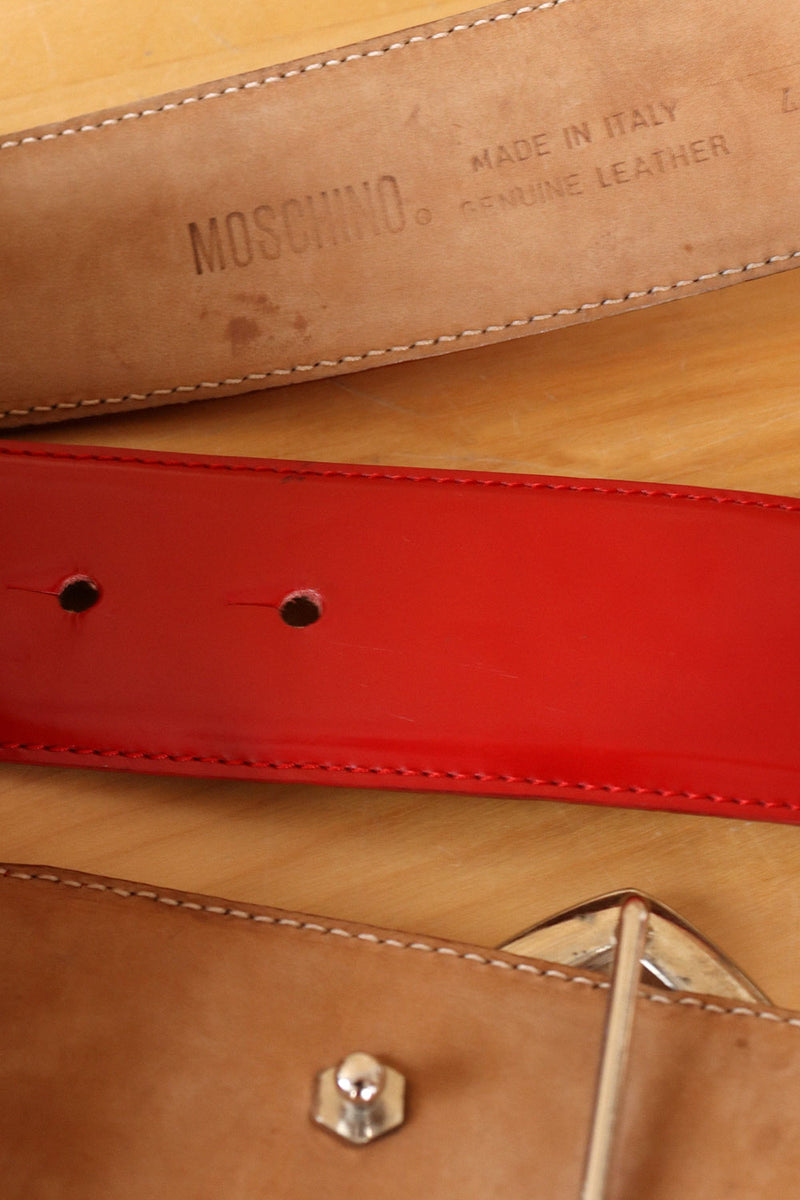 Moschino Heart Buckle Belt M/L