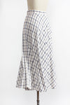 Windowpane Rayon Skirt S/M