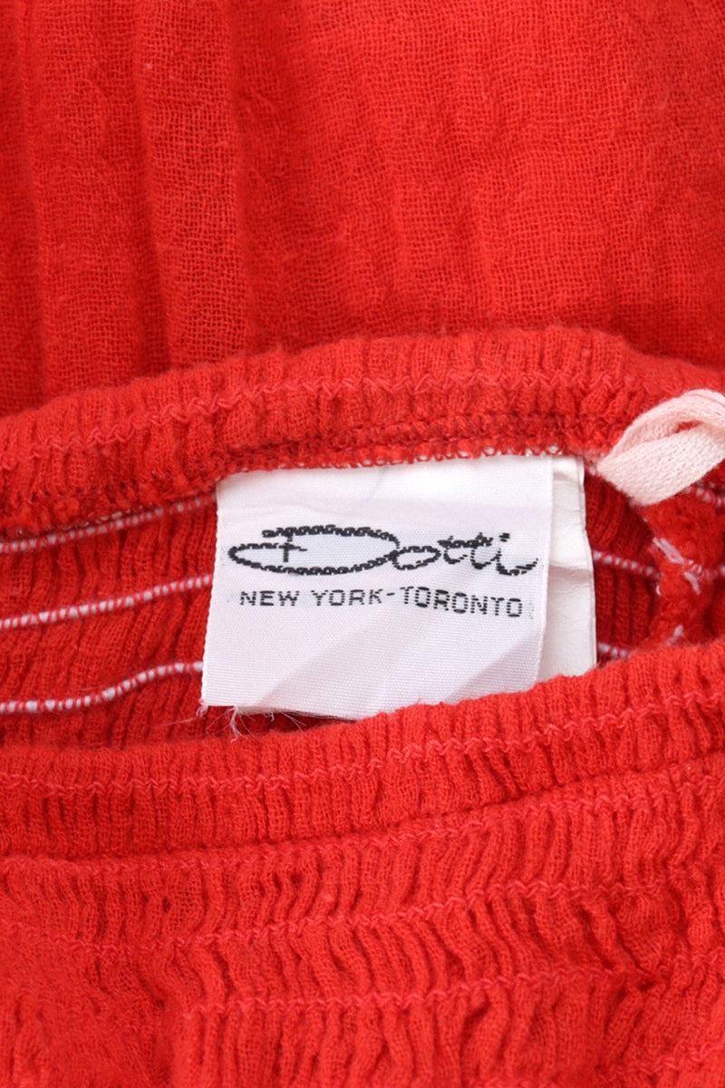 Dotti Apple Red Gauze Pants S-L
