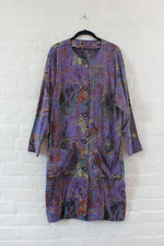 Painterly Rayon Pocket Dress S/M