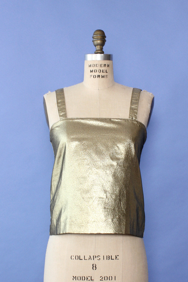 Malbe Bronze Lamé Tank S