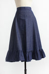 Dark Denim Bias Skirt M