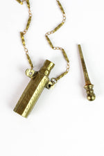Etched Poison Bottle Necklace