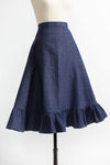 Dark Denim Bias Skirt M