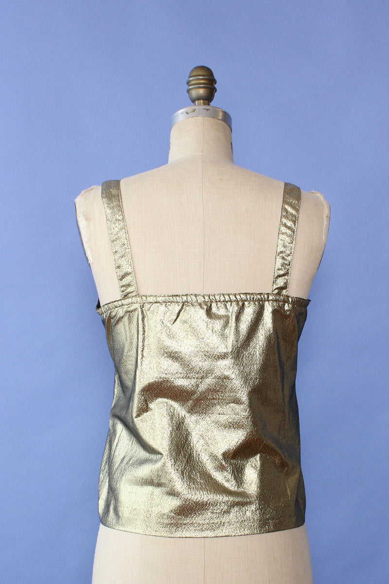 Malbe Bronze Lamé Tank S