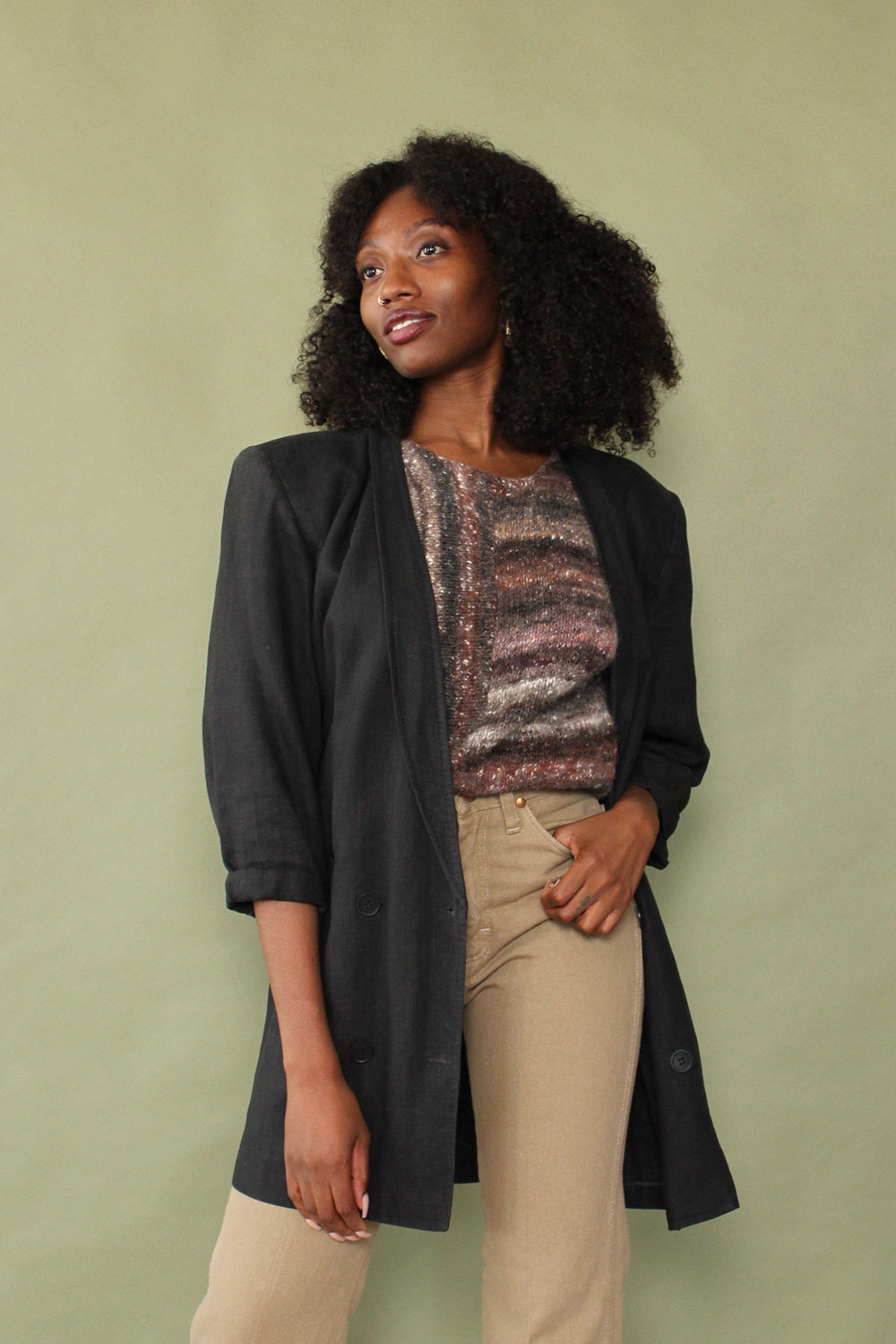 Brazilian Linen Taper Jacket M/L