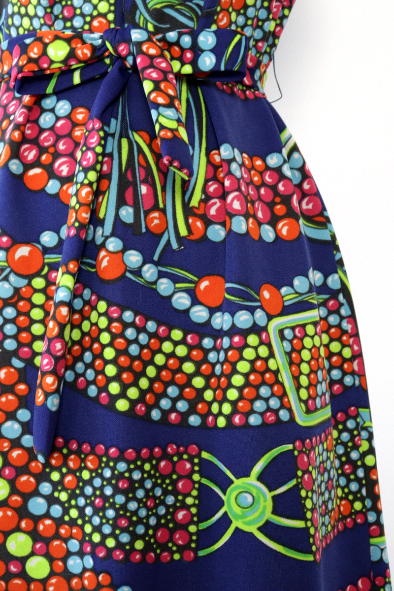 Royal Blue Novelty Belt Dress L