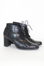 Lace Up Heeled Ankle Boots 7