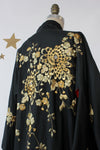 Golden Embroidered Silk Kimono