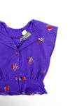 Abstract violet blouse S