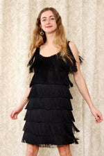 Full Fringe Mini Dress M/L