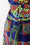 Royal Blue Novelty Belt Dress L