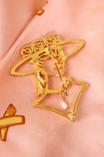 JJ Lady in Pearls Brooch