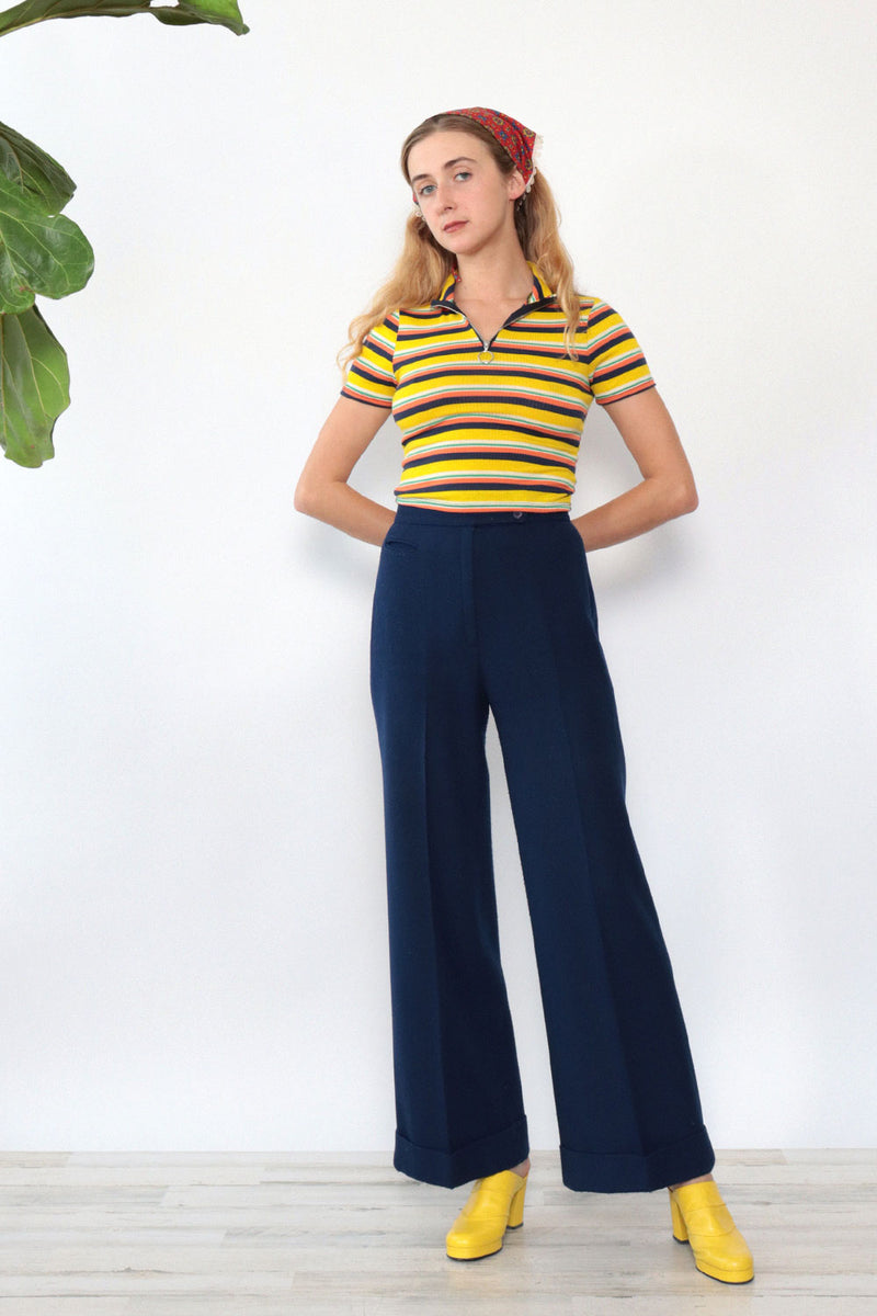 Deep Blue High Waist Bells S/M
