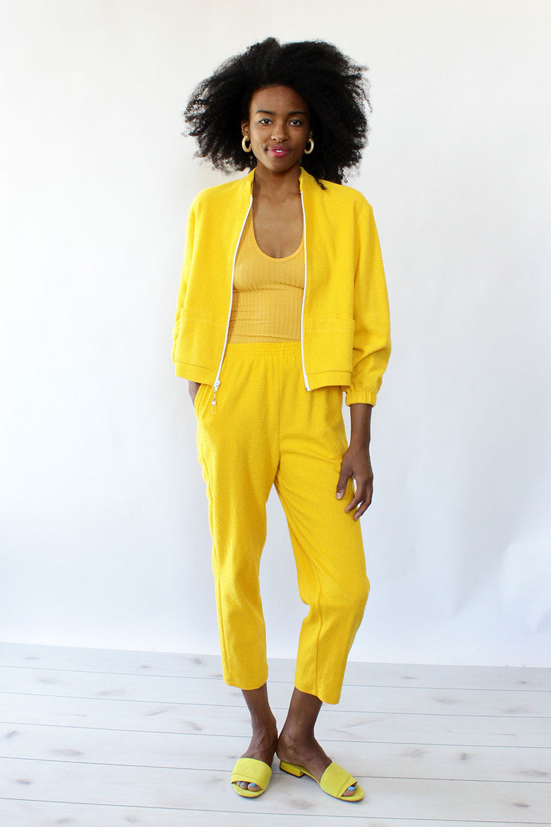 Yellow Terry Leisure Suit S/M