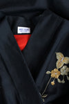 Golden Embroidered Silk Kimono