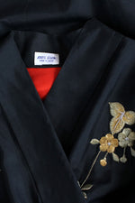 Golden Embroidered Silk Kimono