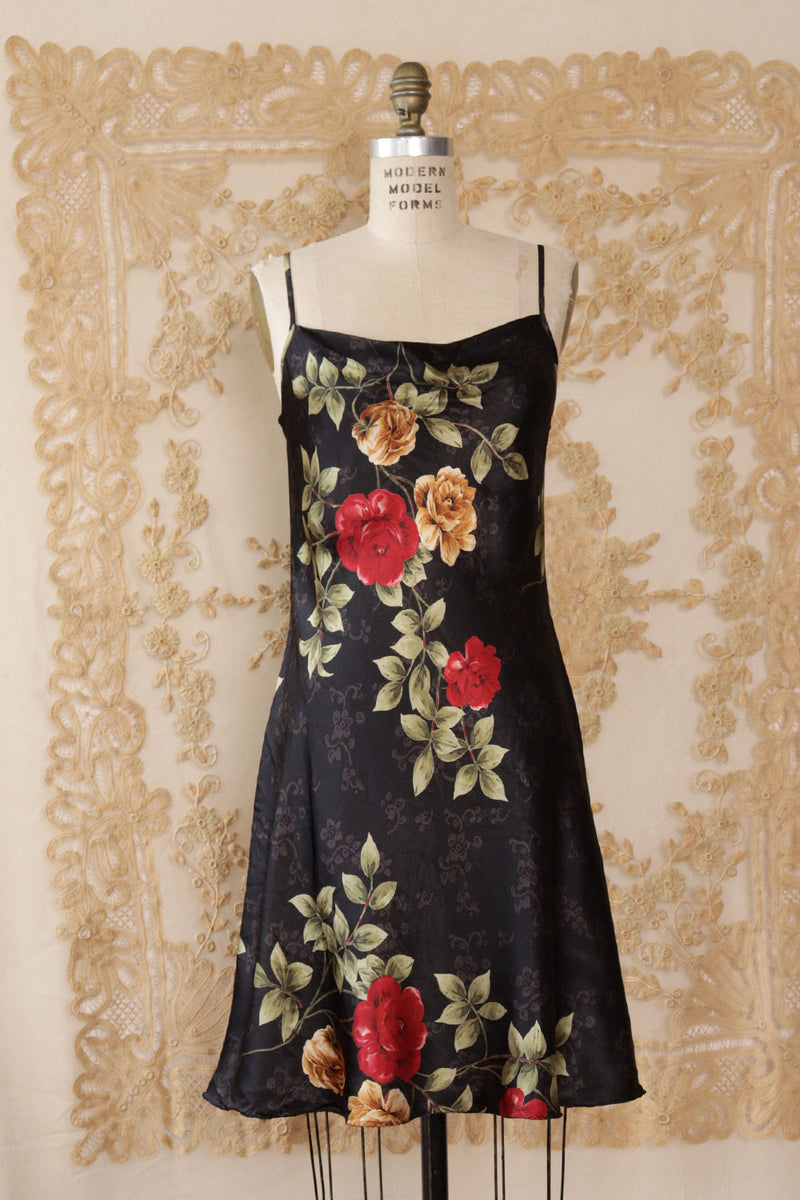 Satin Bias Cut Slip L