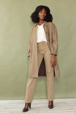 Tonal Wool Houndstooth Overcoat S/M