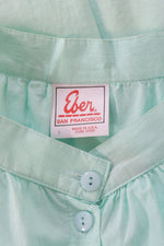 Seafoam Ruffled Petticoat Skirt S
