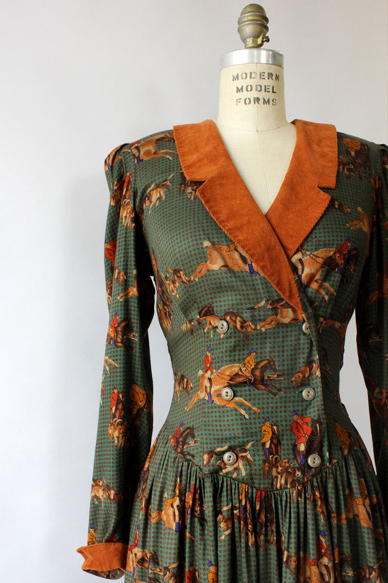 Hunting Novelty Print Dress M