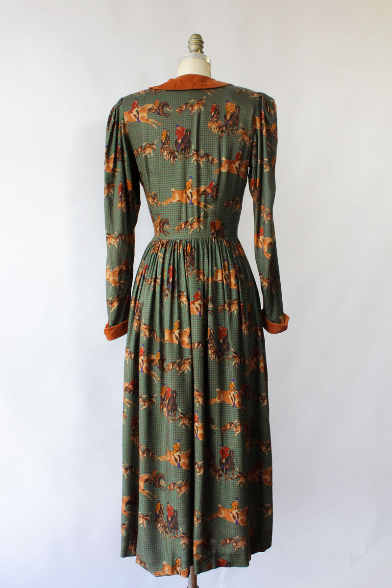 Hunting Novelty Print Dress M