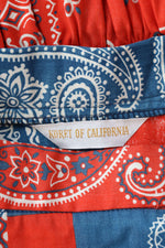 Bandana Block Maxi Ruffle Skirt XS