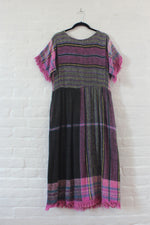 Dusk Woven Fringe Dress S/M