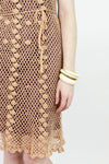 vinatge crochet dress detail