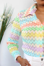 Marty Candy Knit Buttondown M