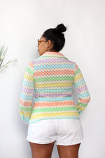 Marty Candy Knit Buttondown M