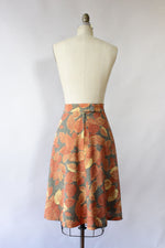 Leafy Flared Skirt M