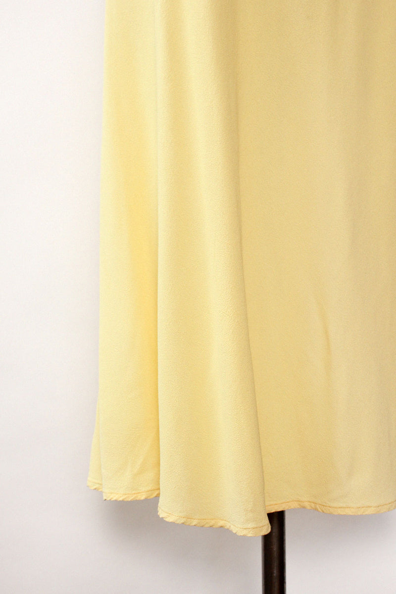 GHOST Crepe Bias Cut Skirt L