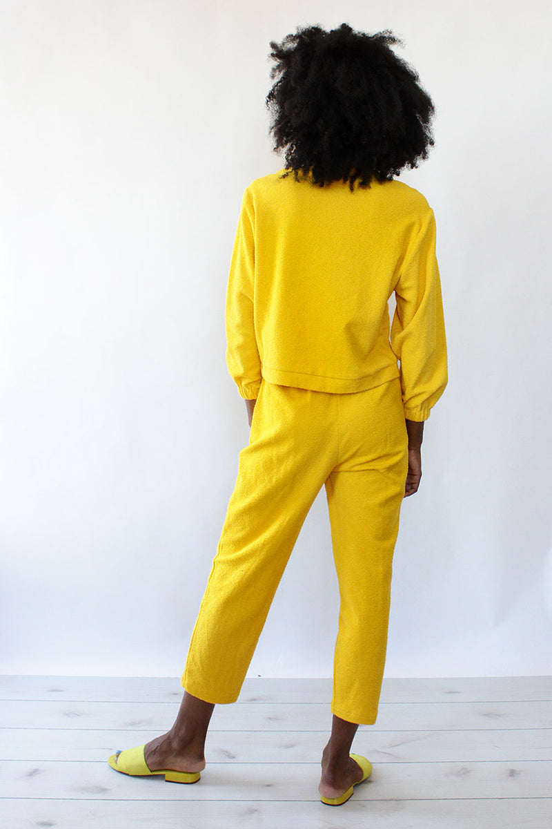 Yellow Terry Leisure Suit S/M