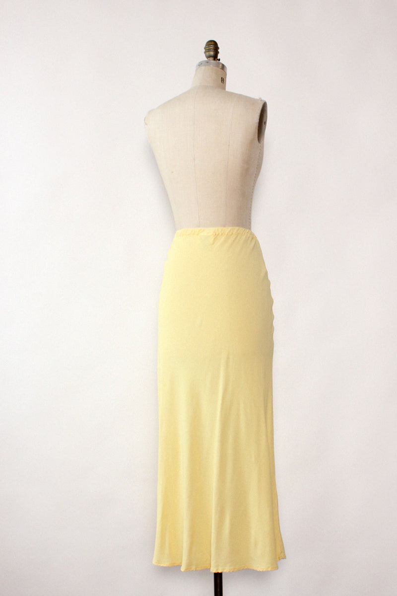 GHOST Crepe Bias Cut Skirt L
