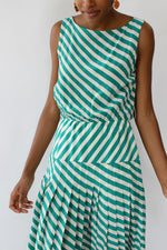 Silk Candy Stripe Dress S