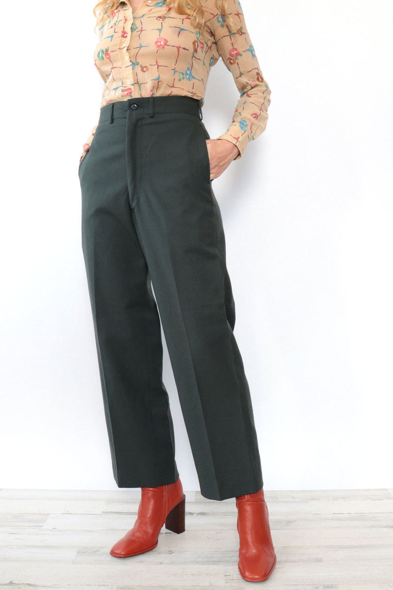 Flat Front Workwear Pants M