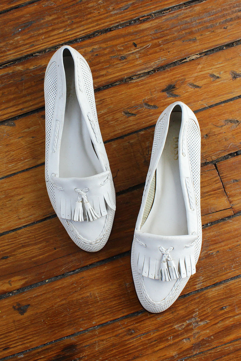 Bass Fringe Tassel Flats 8 1/2