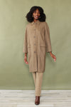 Tonal Wool Houndstooth Overcoat S/M