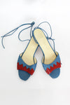 Zig Zag Strappy Leather Sandals 8