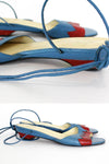 Zig Zag Strappy Leather Sandals 8