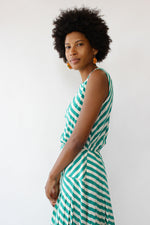 Silk Candy Stripe Dress S