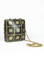 Wooden Box Brass Coin Purse