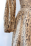 Soft Animal Print Knit Dress S/M