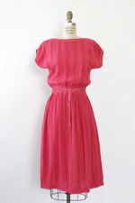 Hot Pink Grecian Gauze Dress S-L