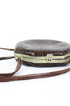 Octagon Crocodile Box Purse