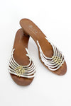 Golo Metallic Strappy Sandals 8