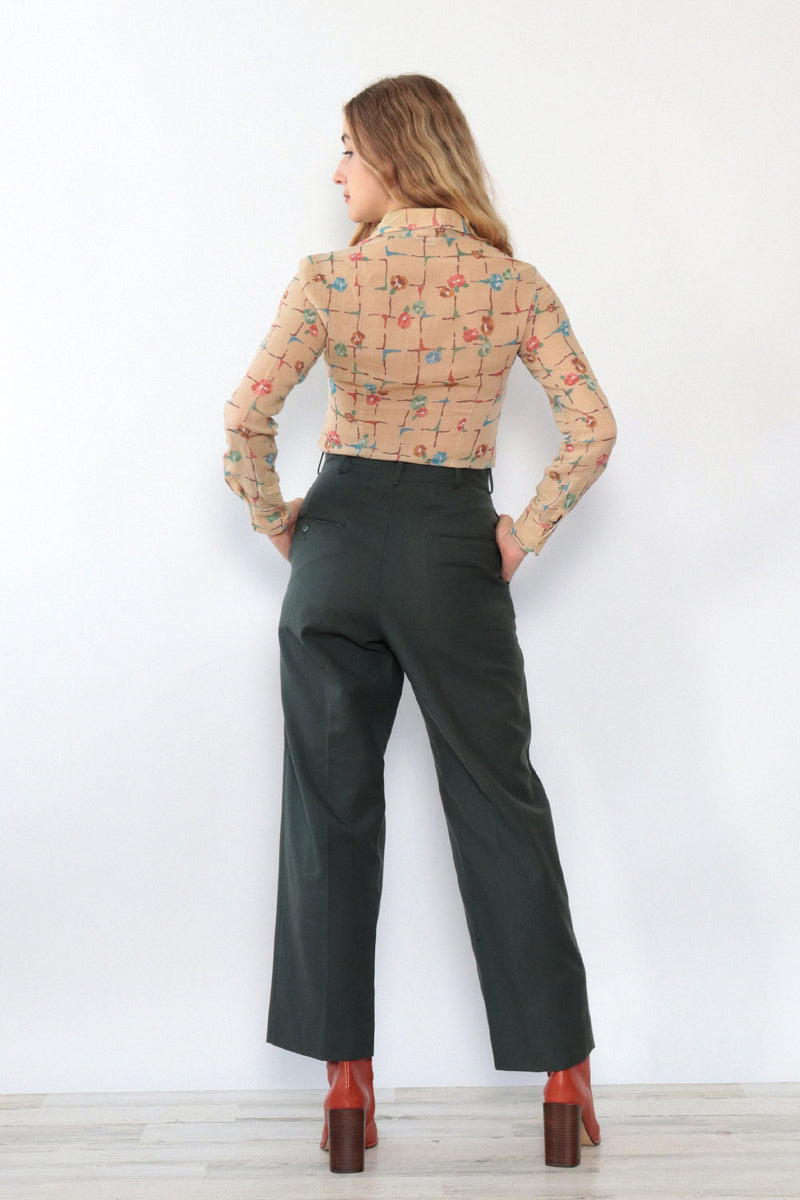 Flat Front Workwear Pants M