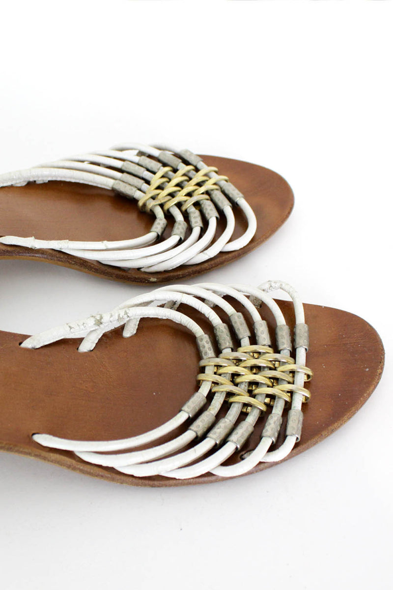 Golo Metallic Strappy Sandals 8