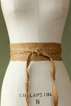 Braided Hemp Tie Belt